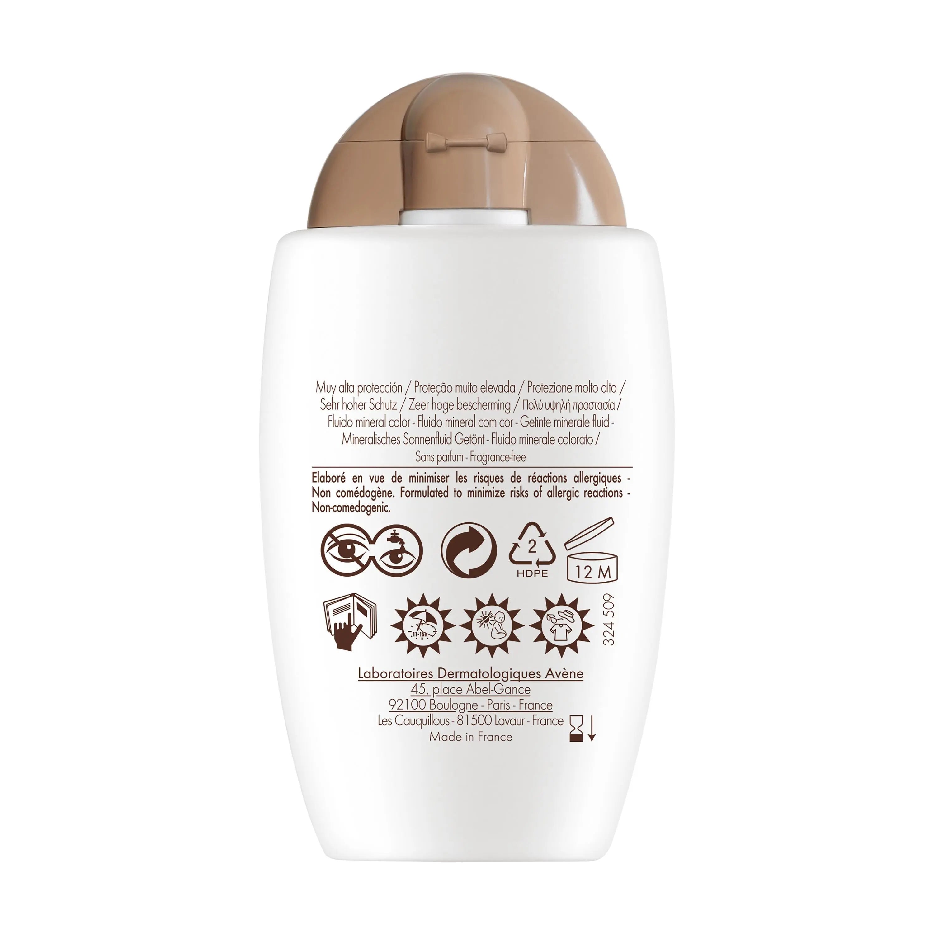 Avène Fluido Solar Mineral Com Cor SPF50+
