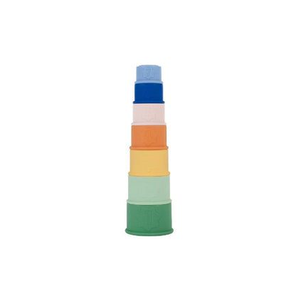 Badabulle Conjunto 7 Brinquedos Empilháveis em Silicone - Love my Pharma