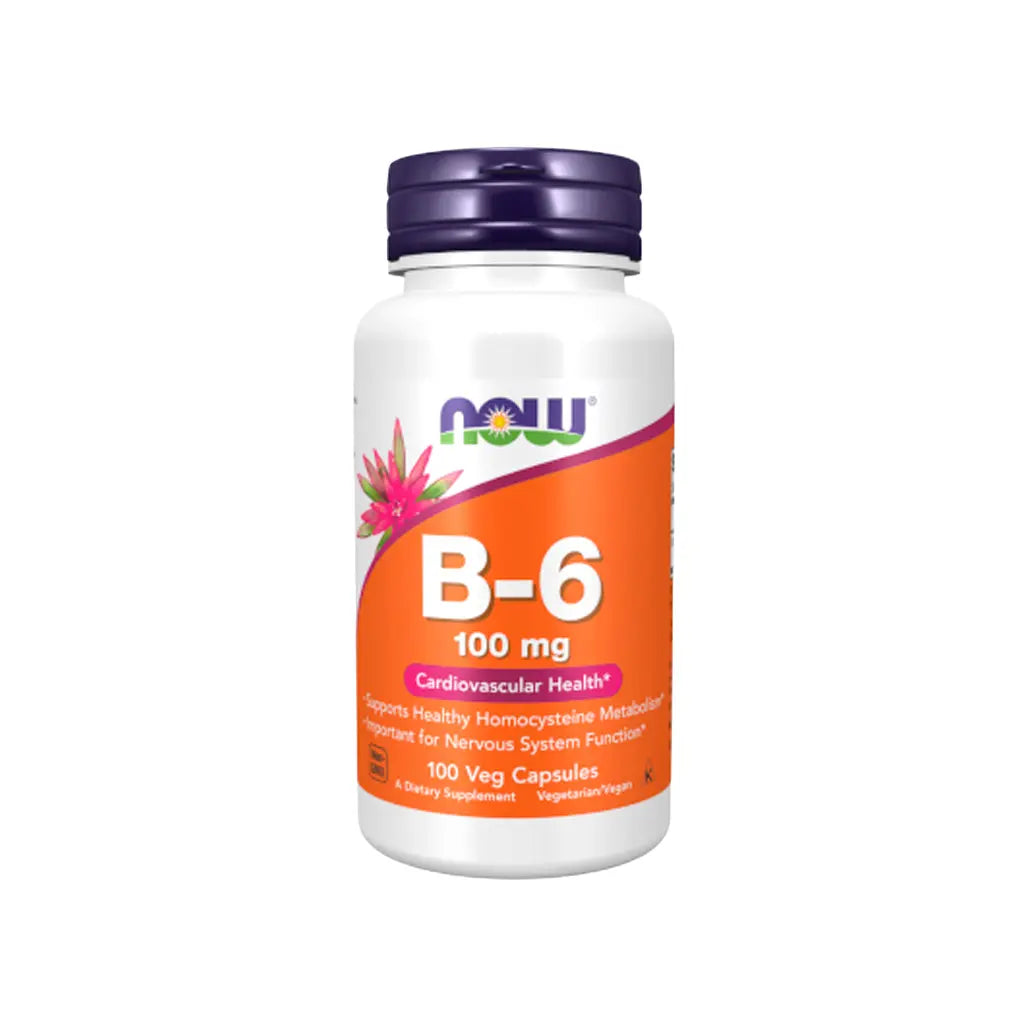 Now Suplemento Vitamina B-6 100mg