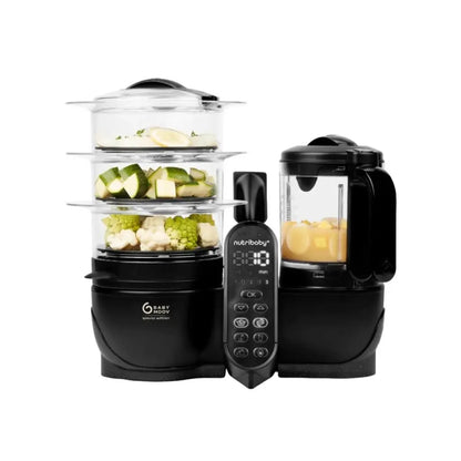 Babymoov | Robot Cozinha Nutribaby XL Mineral Black - Multifunções 6 em 1 | Love my Pharma