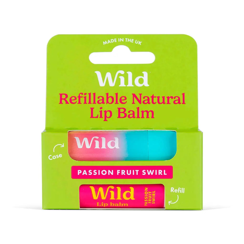 Natürlicher Lippenbalsam Box und Nachfüllung Passionsfrucht
