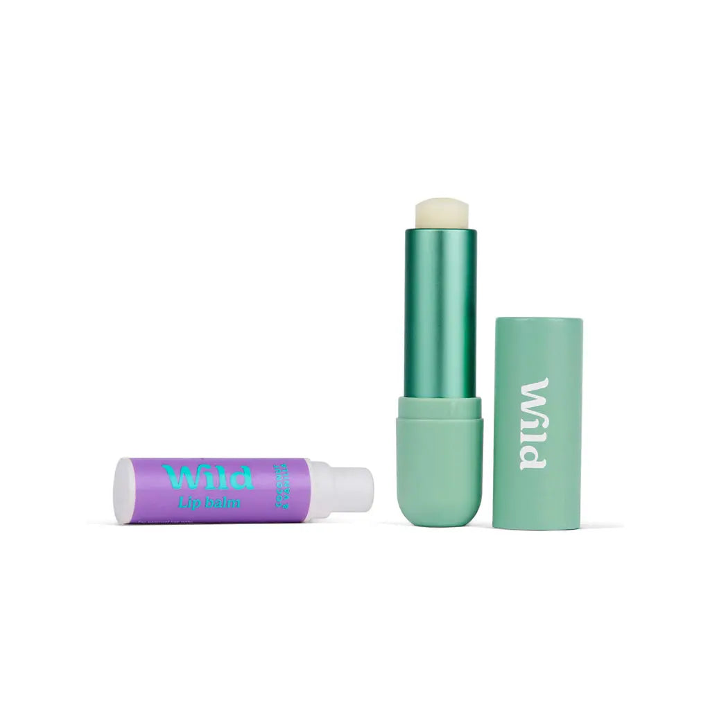 Natürlicher Lippenbalsam Box und Nachfüllung Kokos und Vanille