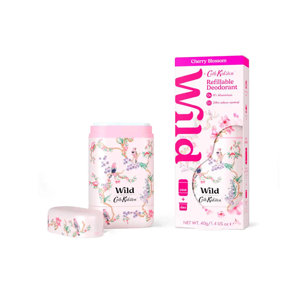 Deo Caixa e Recarga Cath Kidston Branca Flor de Cerejeira