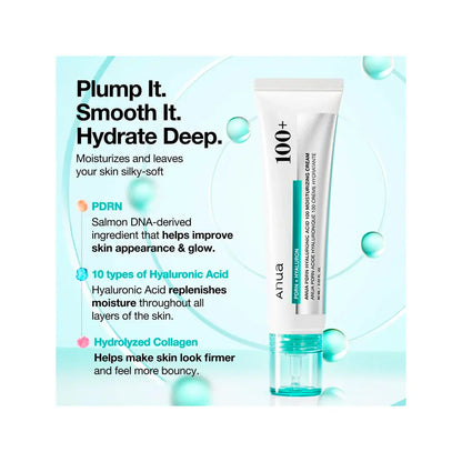 Anua PDRN Hyaluronic Acid 100 Moisturizing Cream | Love my Pharma