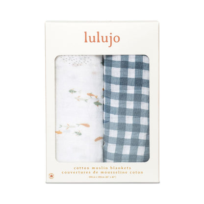 Lulujo Musselina Musselina Fish &amp; Navy Gingham - Love my Pharma