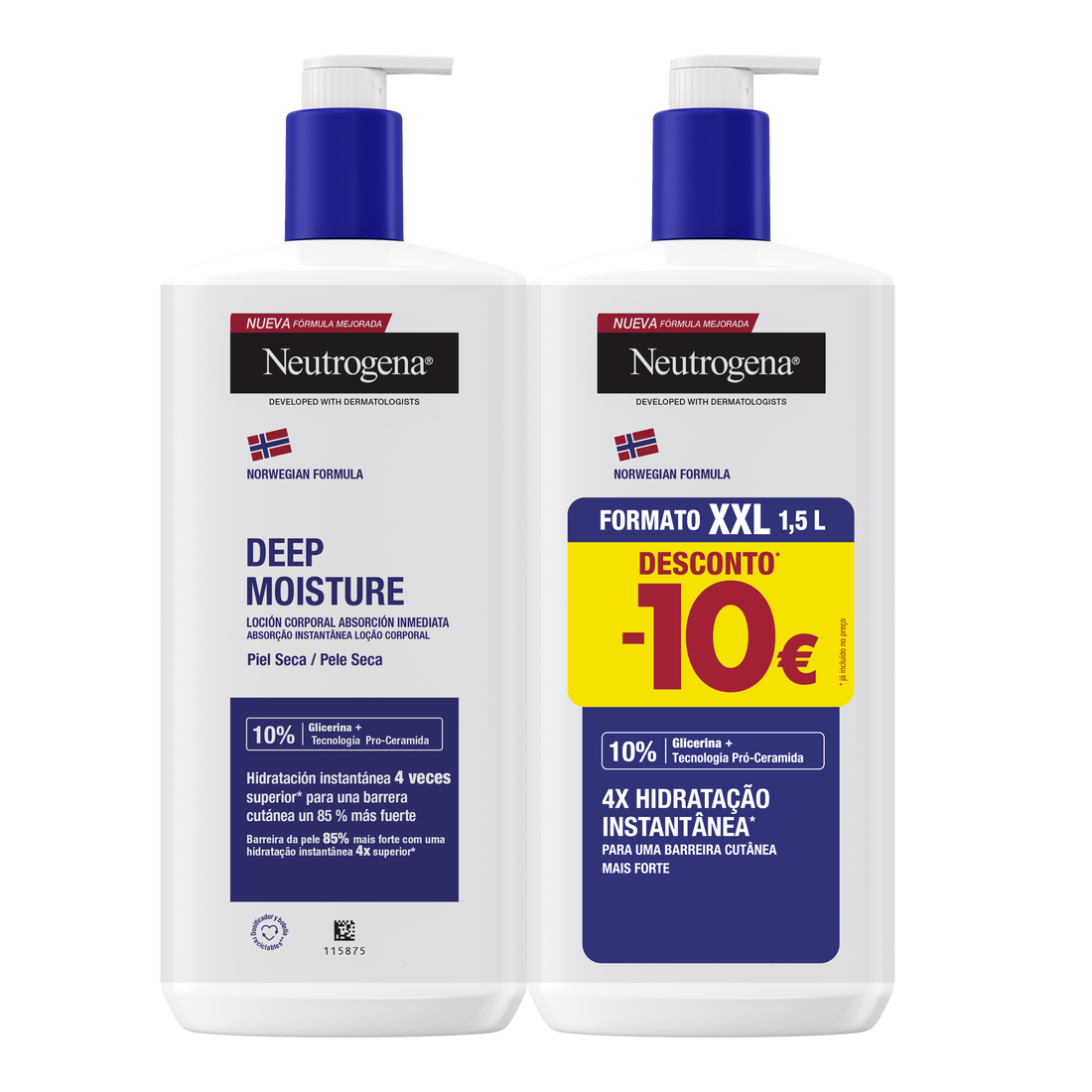 Neutrogena Loção Corporal Hidratação Profunda - Pack Promocional - Love my Pharma