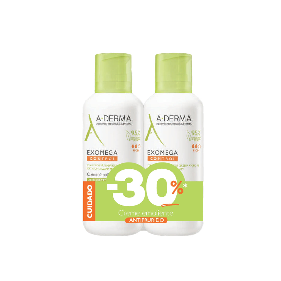 A-DERMA Exomega Control Duo Creme Emoliente Antiprurido, Preço Especial - Love my Pharma