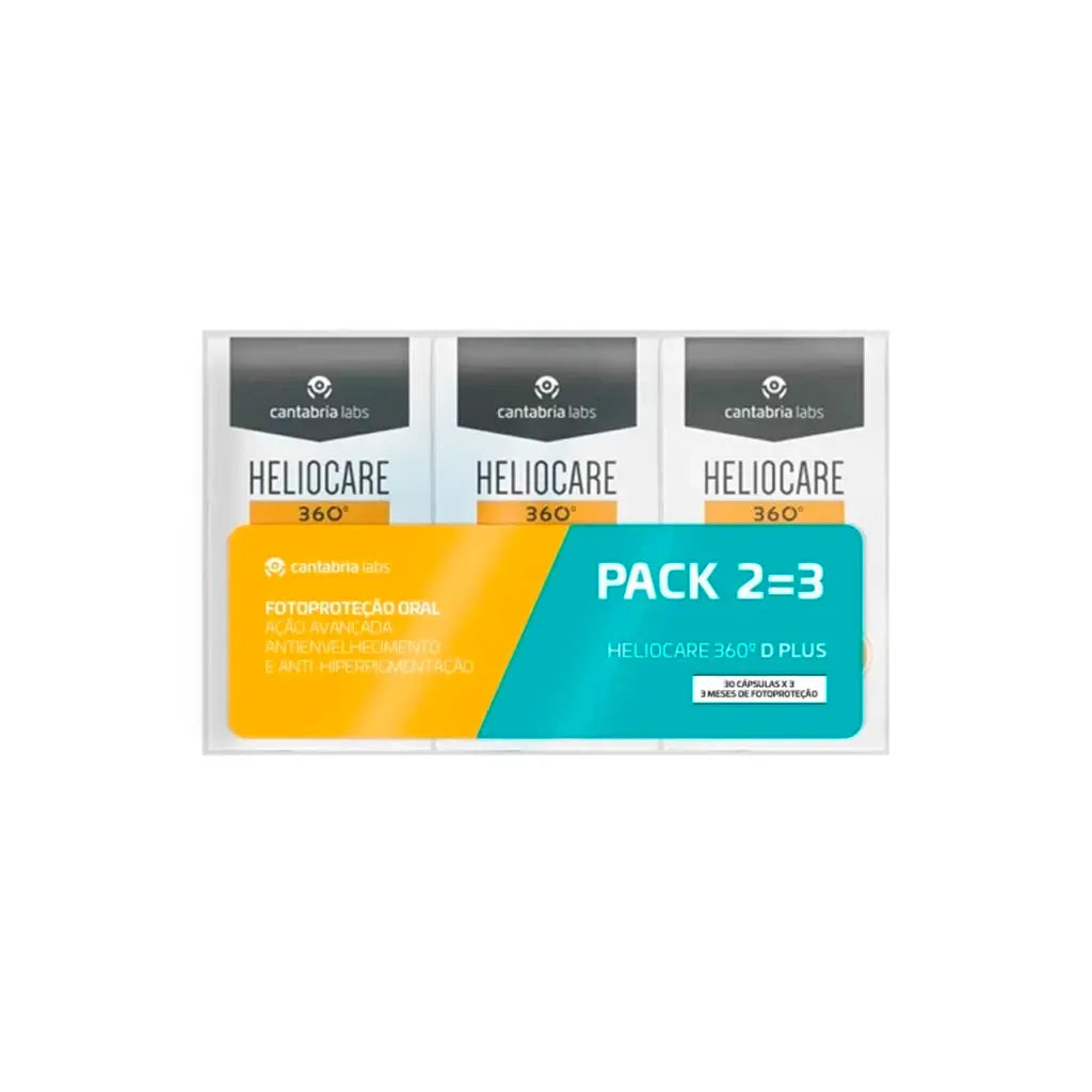 Heliocare Heliocare Cápsulas 360 D Plus Pack 2=3