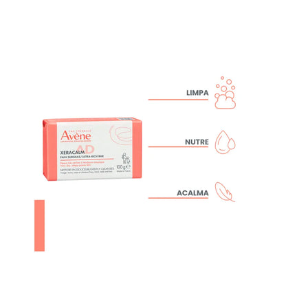 Avène Xeracalm AD Pain Sabonete Limpeza Nutritivo