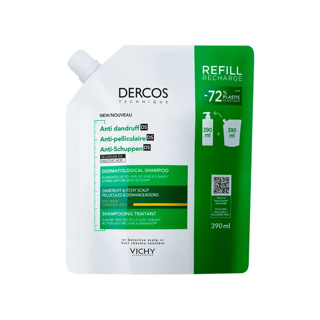 Dercos Recarga Champô Caspa Seca