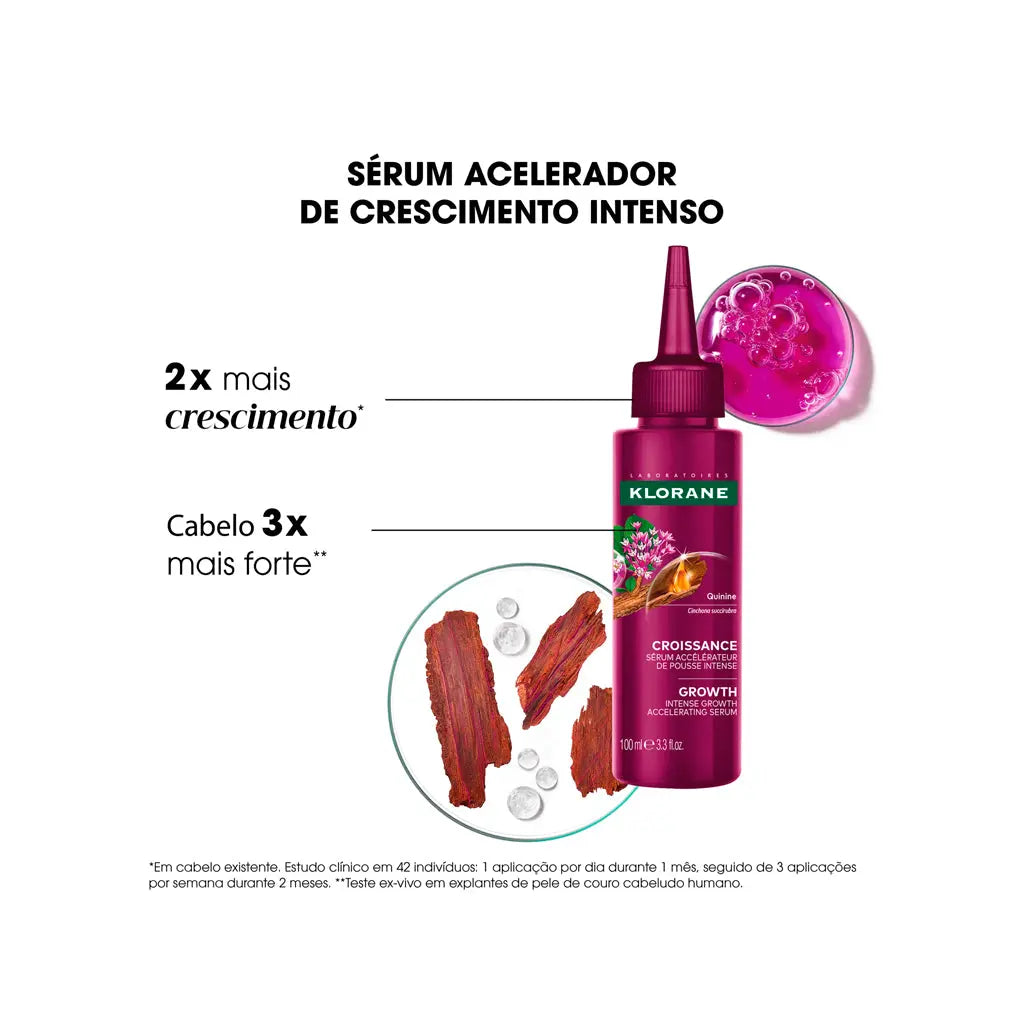 Sérum Quinina Acelerador Crescimento Klorane