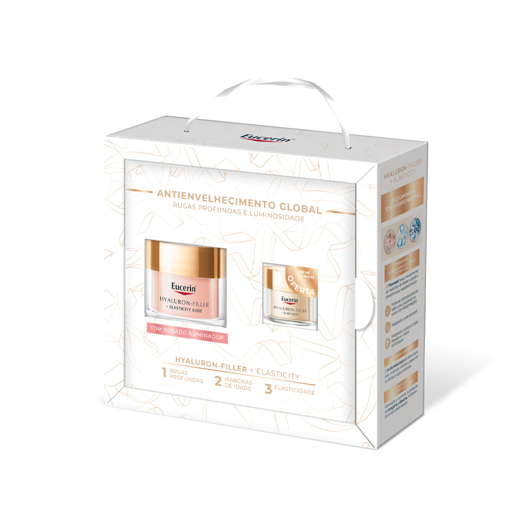 HF Elasticity Creme Dia Rose + Of. Creme Noite - Coffret Natal 25