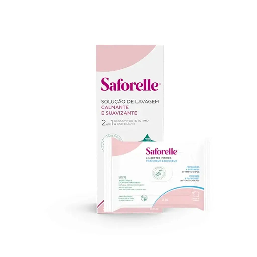 Solução Lavagem Íntima + Oferta Toalhetes Íntimos Saforelle