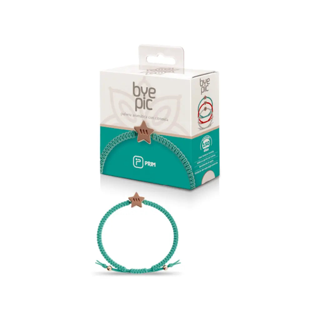 Pulseira Citronela Adulto Nós Azul Turquesa