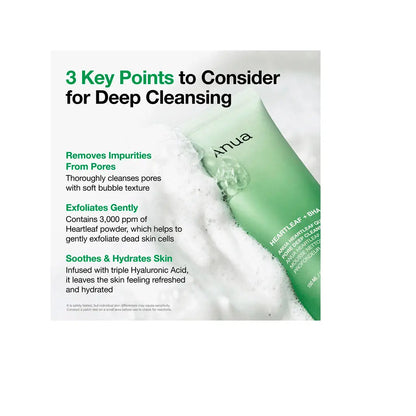 Anua Heartleaf Quercetinol Pore Deep Cleansing Foam | Love my Pharma
