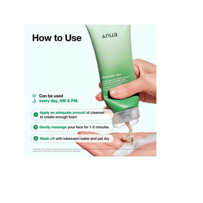 Anua Heartleaf Quercetinol Pore Deep Cleansing Foam | Love my Pharma
