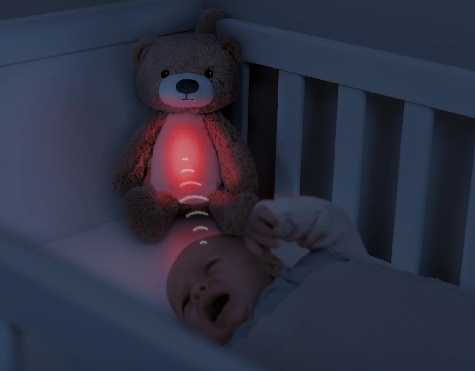 Zazu Sleeptrainer &quot;Brody o Urso&quot; com Luz Noturna e Máquina de Som - Love my Pharma
