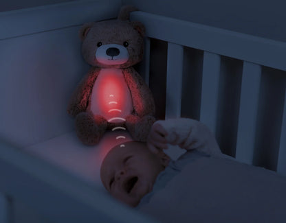 Zazu Sleeptrainer &quot;Brody o Urso&quot; com Luz Noturna e Máquina de Som - Love my Pharma