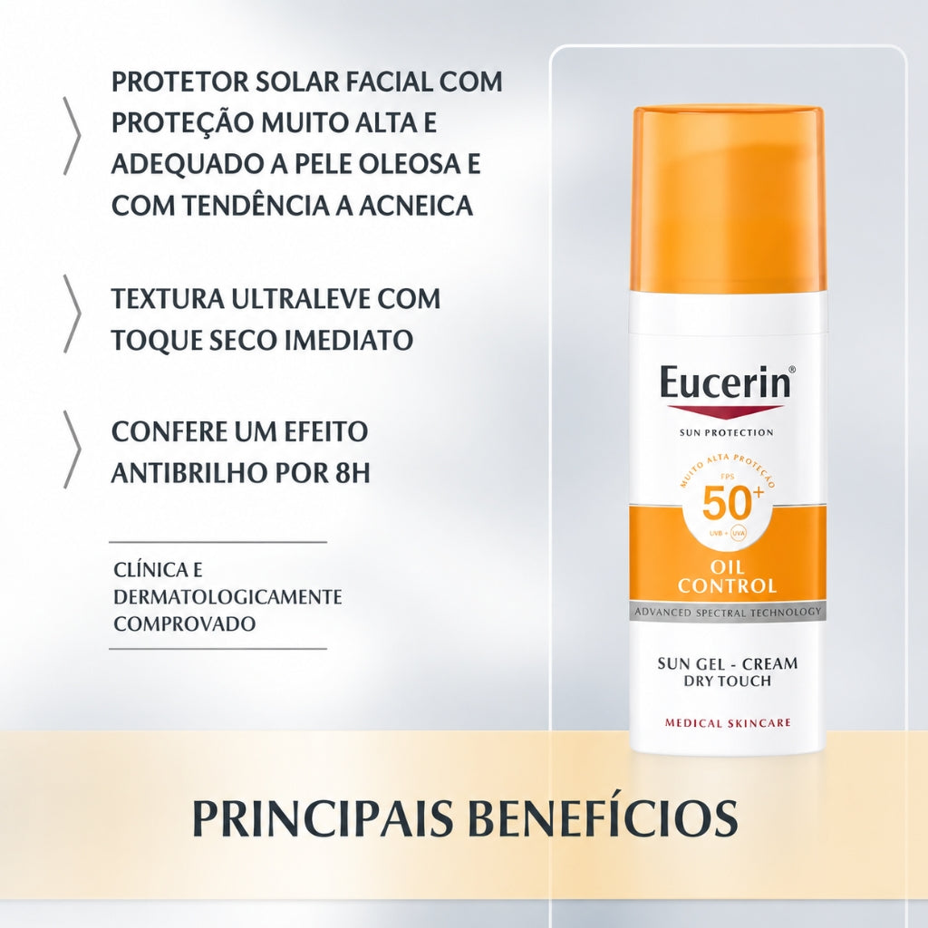 Eucerin Gel-Creme Oil Control Toque Seco SPF50+