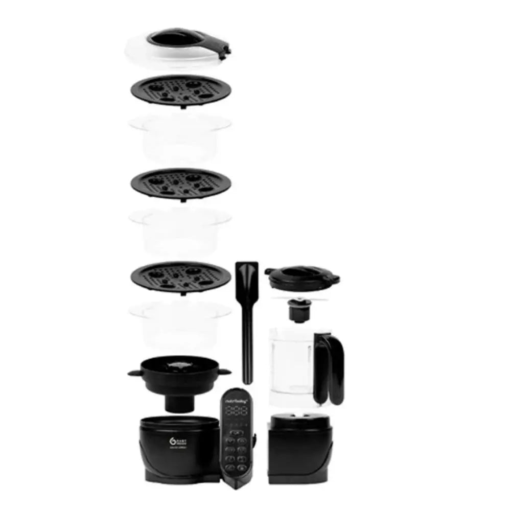 Babymoov Robot Cozinha Nutribaby XL Mineral Black - Multifunções 6 em 1 | Love my Pharma