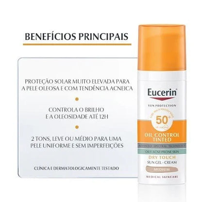Control Tinted Gel-Creme - Médio SPF50+