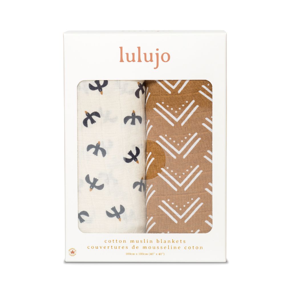 Lulujo Musselina Mudcloth &amp; Black Birds - Love my Pharma