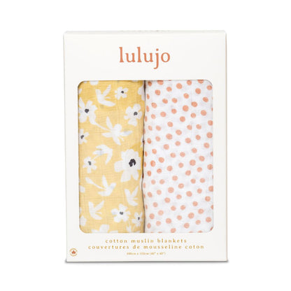Lulujo Musselina Yellow Wildflowers &amp; Dots - Love my Pharma