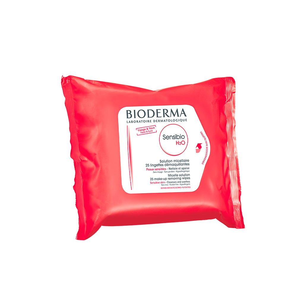 BIODERMA Toalhitas Desmaquilhantes Sensibio H20 - Love my Pharma