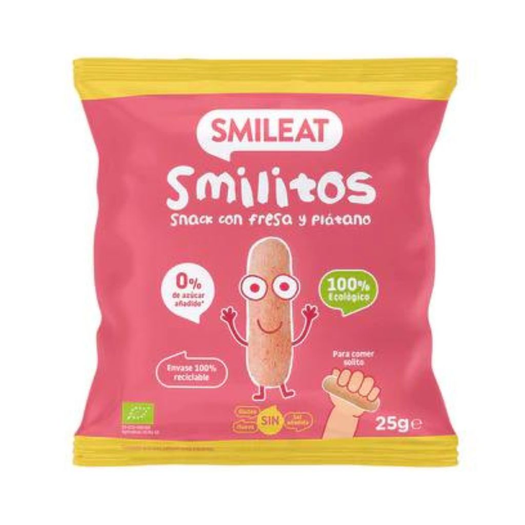 Smileat Smilitos Snack de Milho Morango e Banana - Love my Pharma